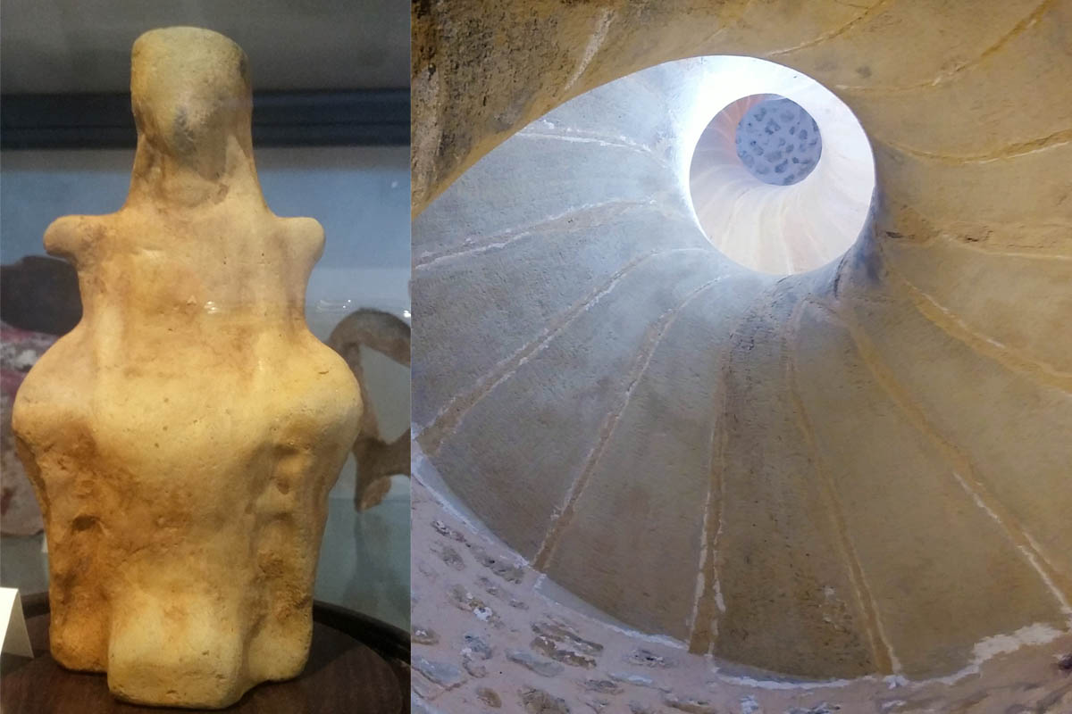 Castello, Polo Museale, Satuetta Di Divinità Seduta, V Sec. A.C. – Scala Medioevale Caracol, Foto ReHu