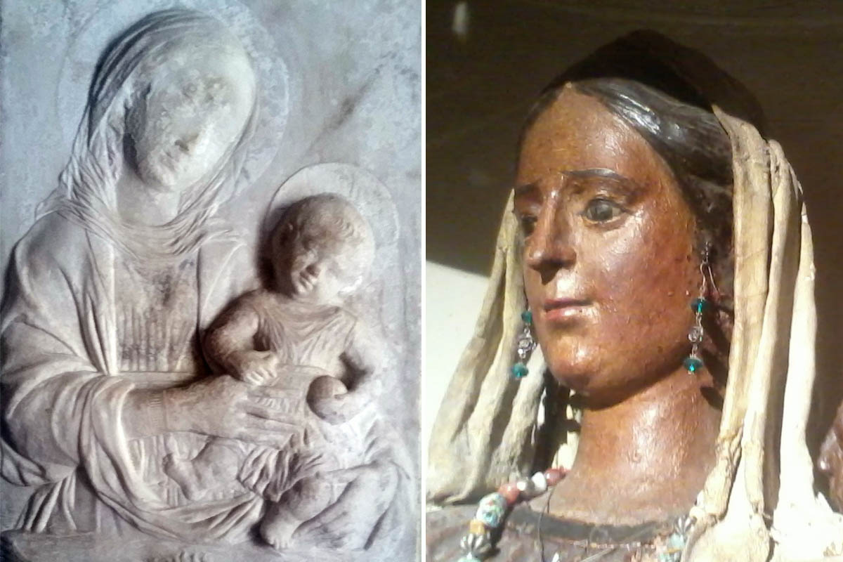 Chiesetta Di San Nicola, A.Gagini Madonna Con Bimbo, Marmo, XVI Sec Madonna Lignea Foto ReHu