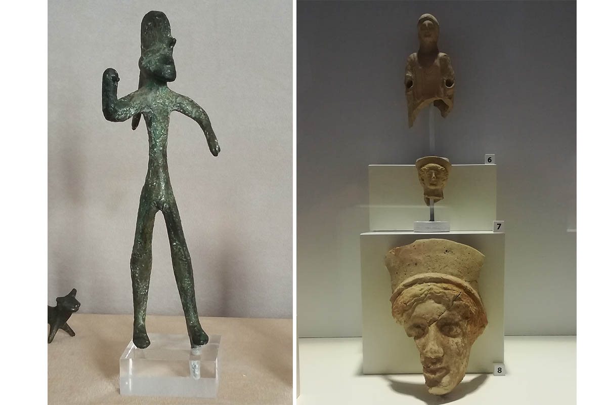 Museo Pepoli Statuetta Guerriero Bronzo, VI – V Sec.a.C.sec – Foto ReHu Manufatti Greci Di Selinunte, V Sec.a.C. – Foto E. Rossi